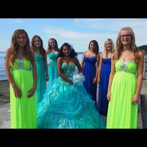 Neon Green Formal Dress